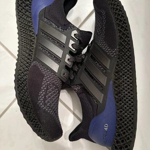Mens Size 10 - Adidas Ultra 4D Black Purple FW7089 Used Pre Owned